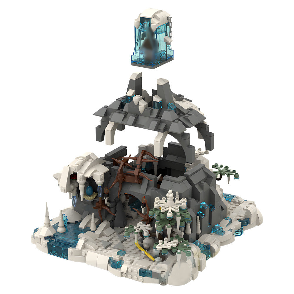 snow troll cave building set | lotr | moc-203593 - 4