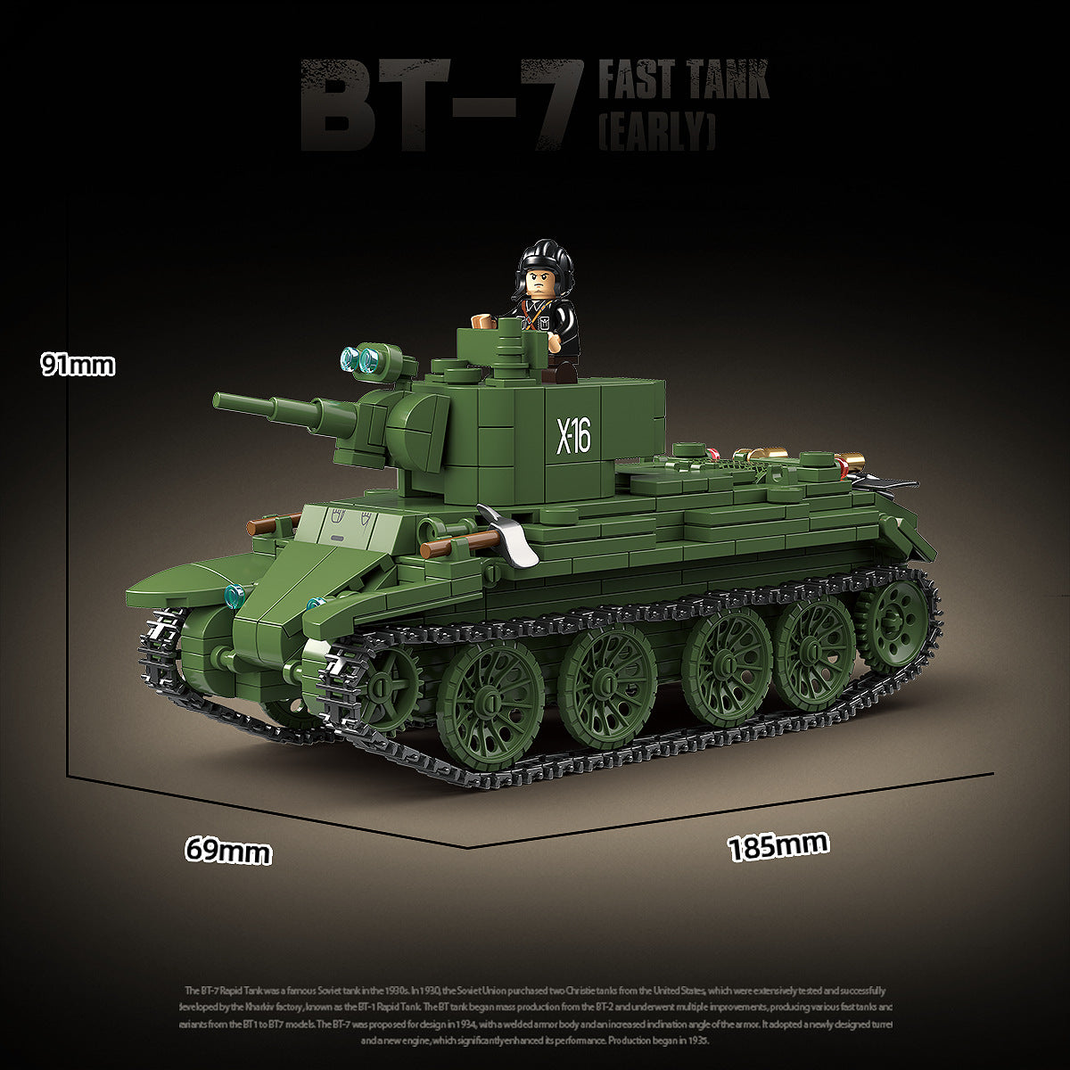 soviet bt-7 fast tank & t-70 light tank - quan guan 100290-91 - 5