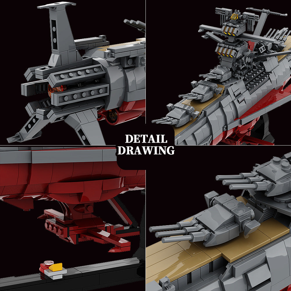 space battleship yamato moc building blocks - 2