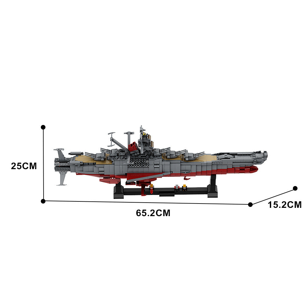 space battleship yamato moc building blocks - 4