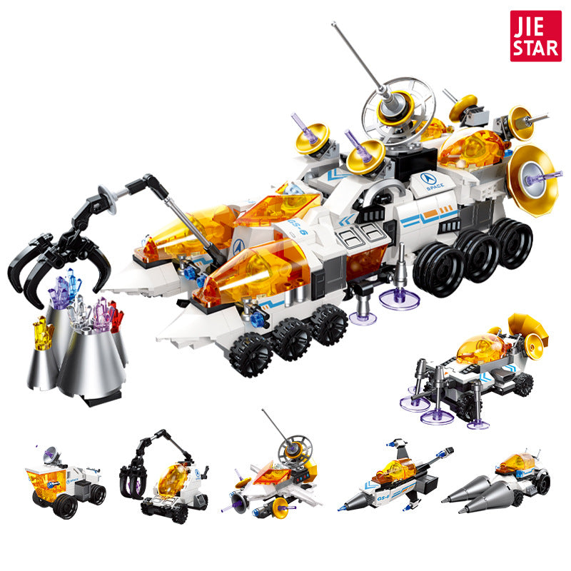 space exploration vehicle 6 in 1 - 607 pcs | jiestar 59014 - 4