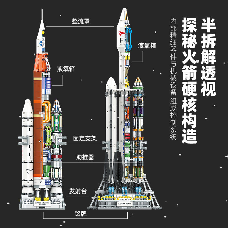 space launch system building set- 1055 pcs | jiestar 9030 - 1