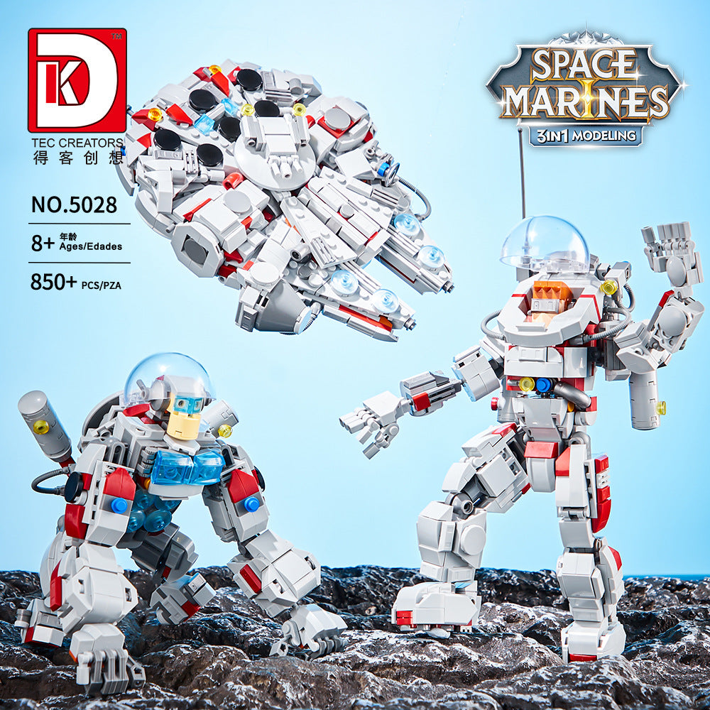 space marines 3 in 1 modeling - 850 pcs | dk 5028 - 2