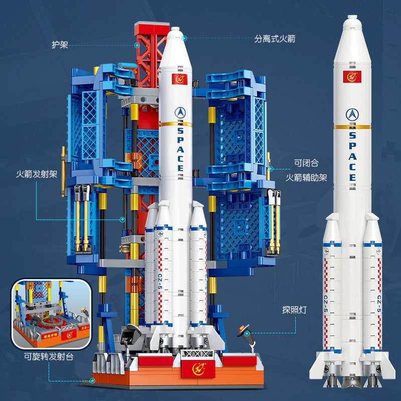 space rockets launch centers - 668 pcs | jiestar 59011 - 2