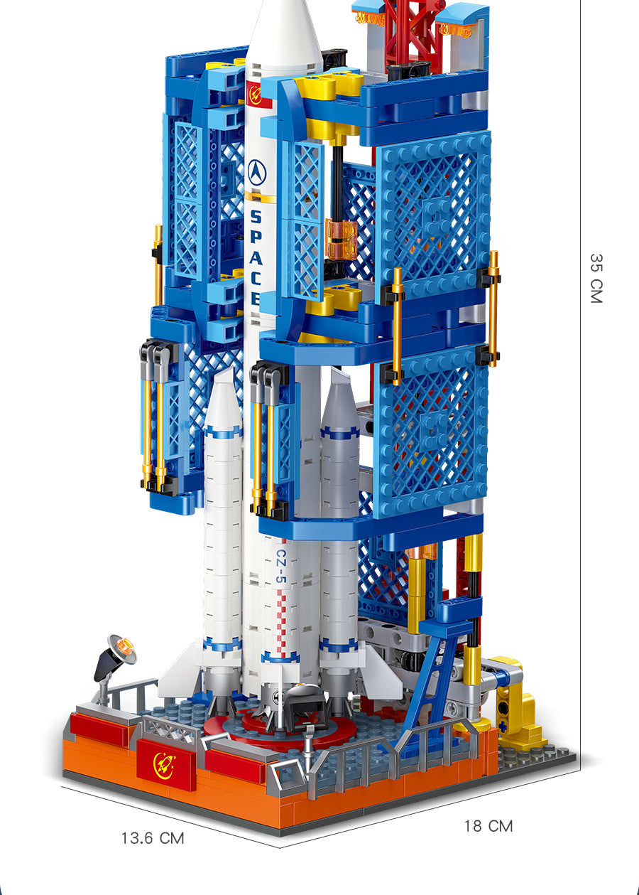 space rockets launch centers - 668 pcs | jiestar 59011 - 6