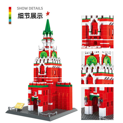 spasskayatower-moscow,russia - building blocks set - wange bricks - 6