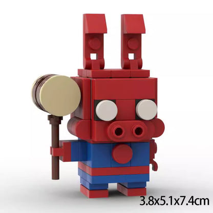 spider-ham brickheadz moc set | lego-compatible spider-verse toy - 1