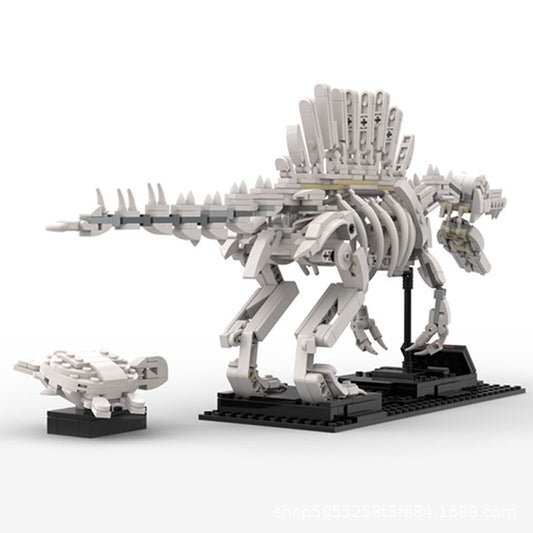 spinosaurus skeleton + sea turtle building sets | moc-47343 - 5
