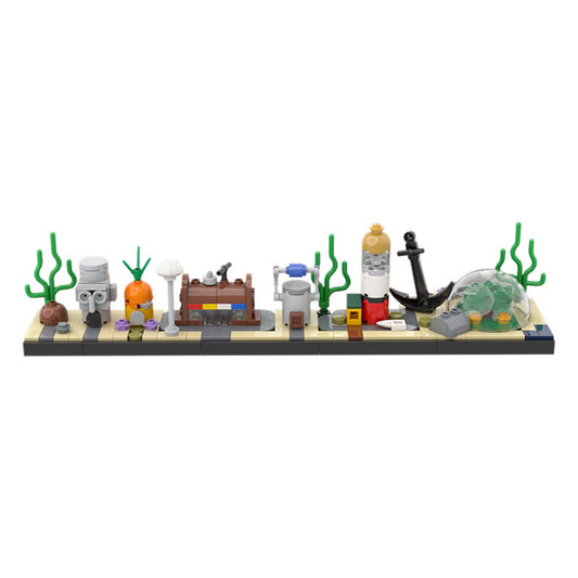 spongebob skyline building set | moc-47298 - 1