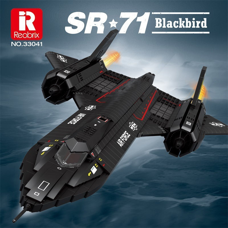 sr-71 blackbird air force building block set - reobrix 33041 - 1