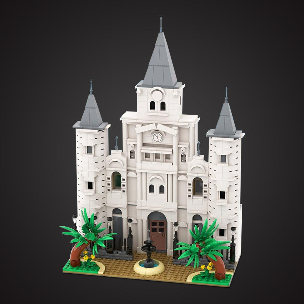 st. louis cathedral building set | for river steamboat 21356 | moc-212793 - 2