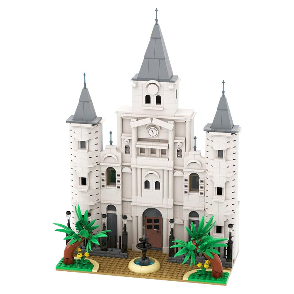 st. louis cathedral building set | for river steamboat 21356 | moc-212793 - 5