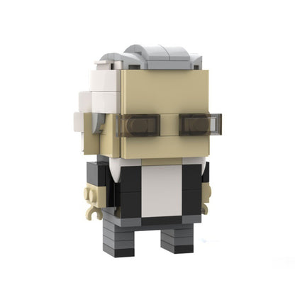 stan lee brickheadz building set | marvel moc | lego-compatible - 3