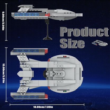 star trek akilaban cruiser building set - 219 pcs - 2