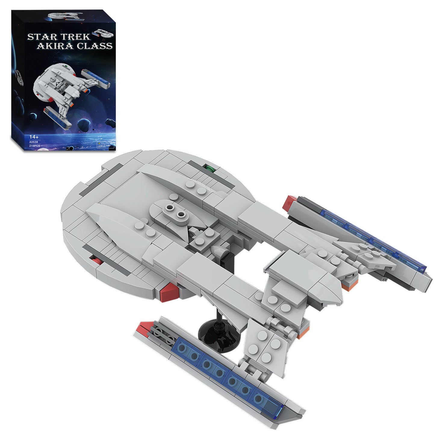 star trek akilaban cruiser building set - 219 pcs - 6