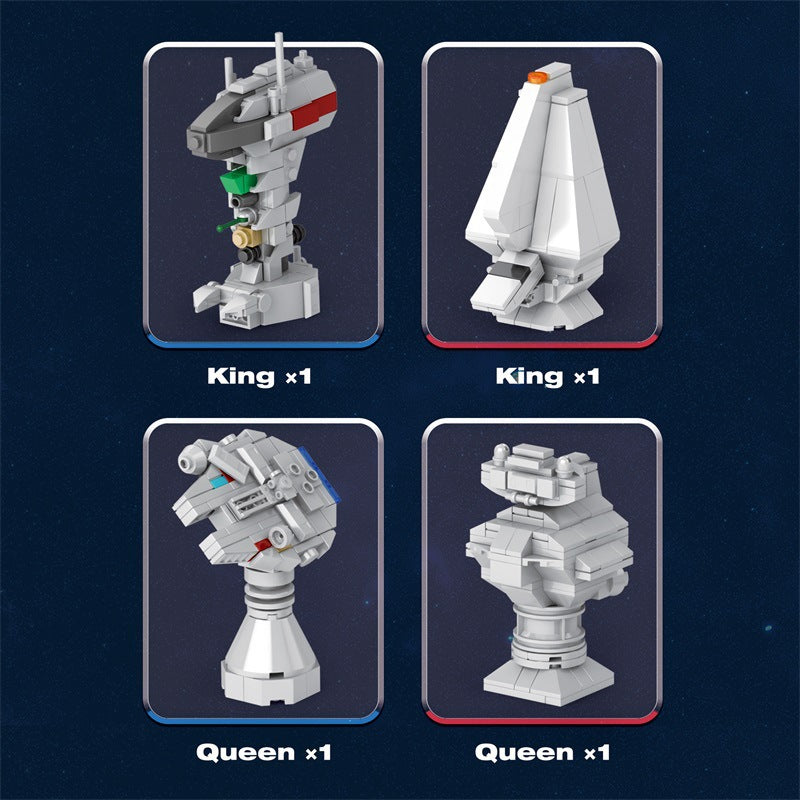 star wars spaceship theme chess building blocks - juhang 671 - 1