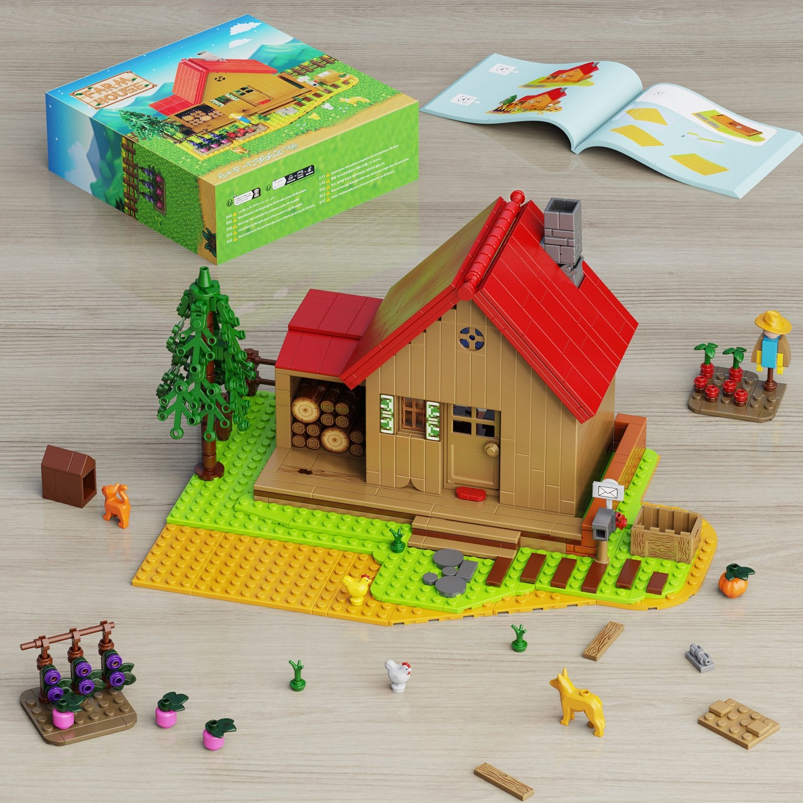 stardew farmhouse building toy set - 766 pieces diy farm playset - 4