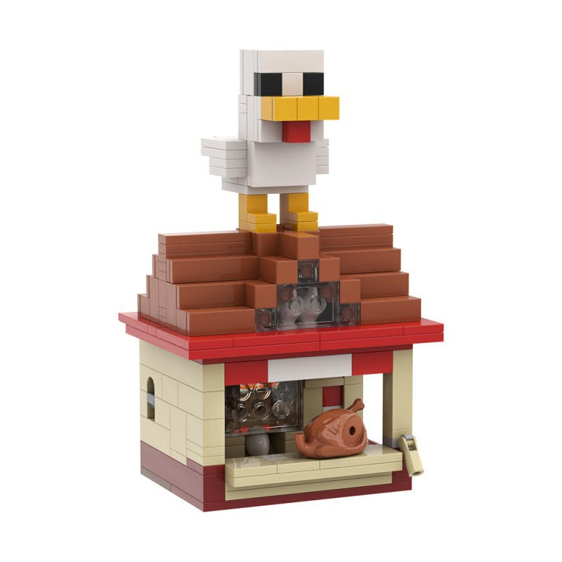 steve's lava chicken building set | minecraft | lego compatible - 6