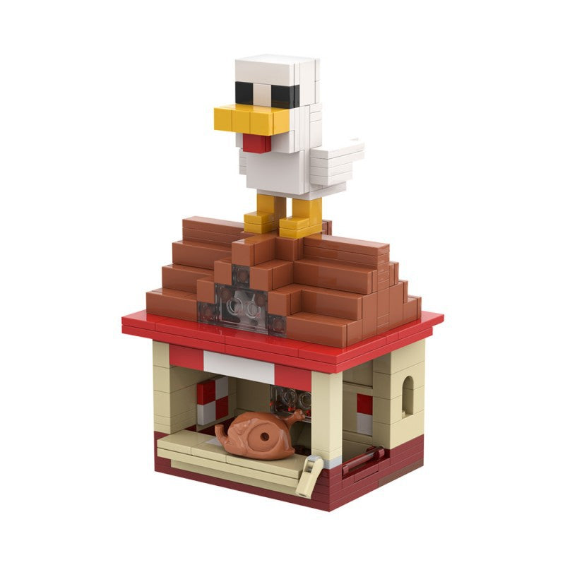 steve's lava chicken building set | minecraft | lego compatible - 8