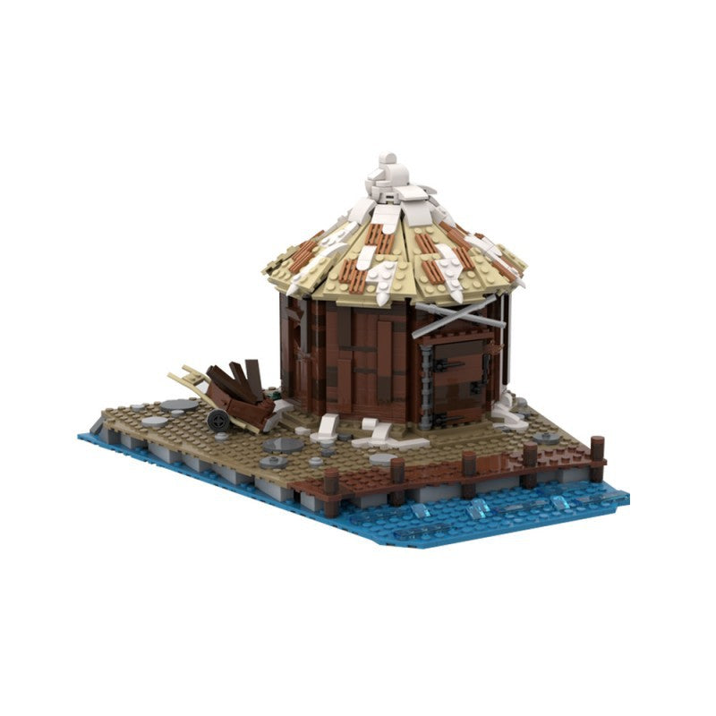 storage hut building set | viking village expansion | moc-191948 - 5