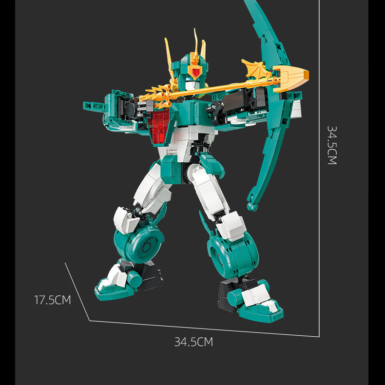 store warrior mech warp transforms - 1274 pcs | jiestar 58210 - 7