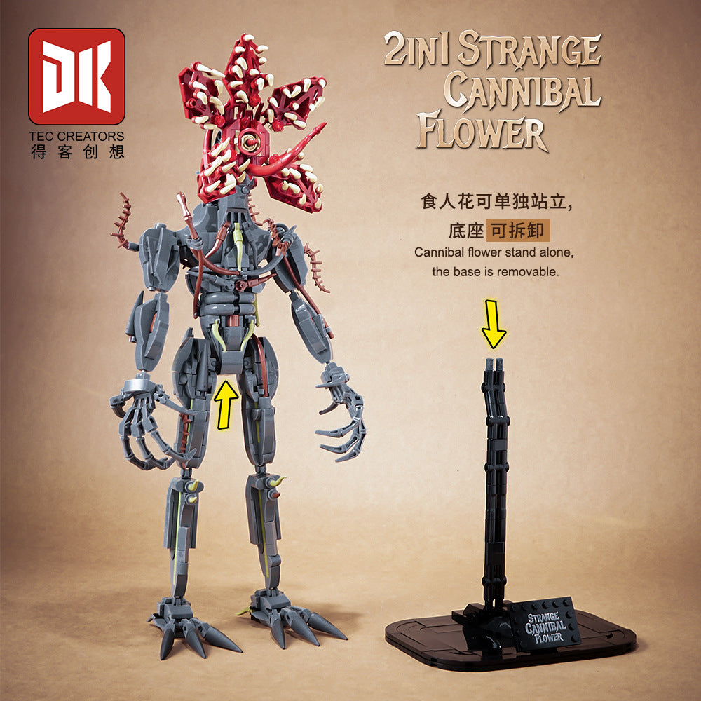 strange cannibal flower - 858 pcs | dk 7045 - 3