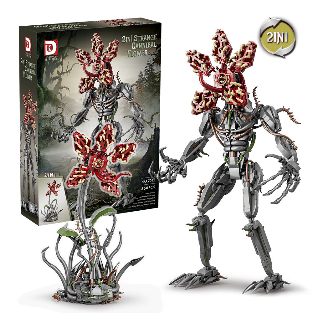 strange cannibal flower - 858 pcs | dk 7045 - 5