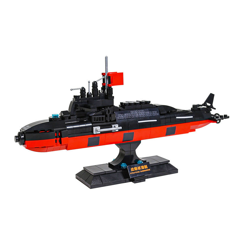 strategic nuclear submarine - building blocks set - wange bricks - 3