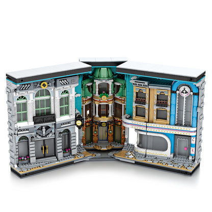 street scape building blocks bookends - reobrix 66032 - 5