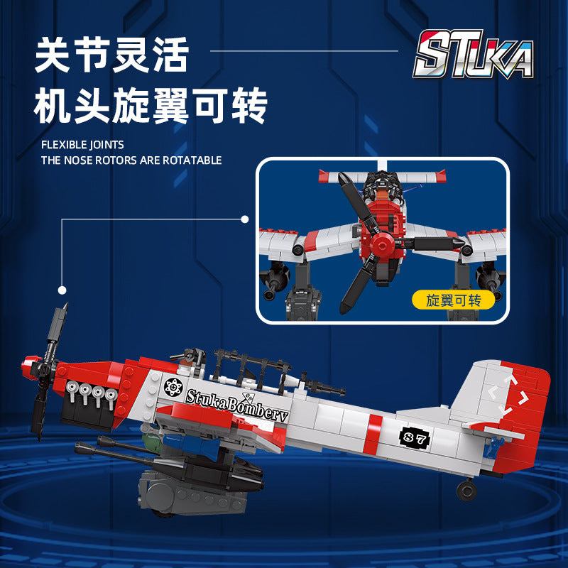 stuka bomberv junker bomber - 649 pcs | jiestar 61045 - 2