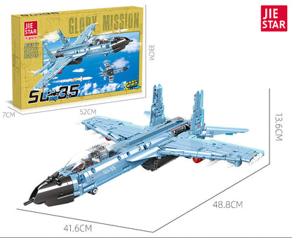 su-35 glory mission warplane - 707 pcs | jiestar 58122 - 5