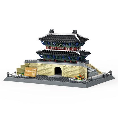 sungnyemun gate, seoul, south korea building blocks set - wange 5240 - 4