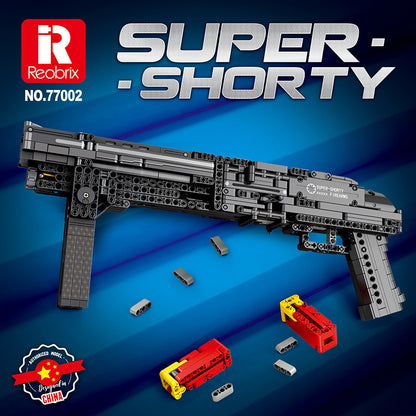 super shorty shotgun building block set - 882 pcs reobrix 77002 - 1