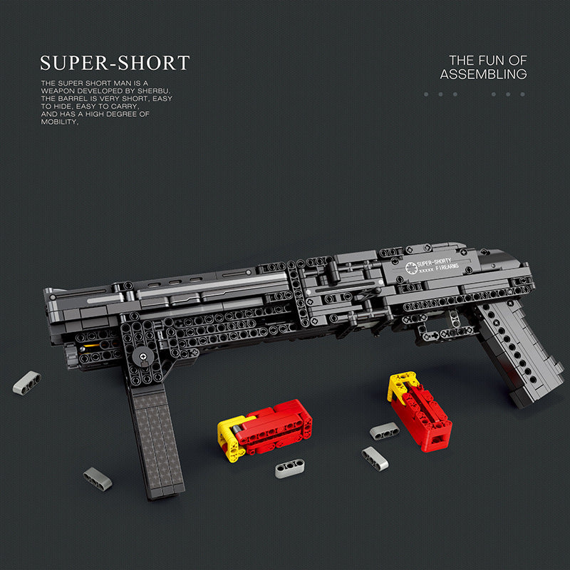 super shorty shotgun building block set - 882 pcs reobrix 77002 - 3