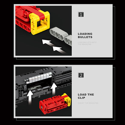 super shorty shotgun building block set - 882 pcs reobrix 77002 - 4