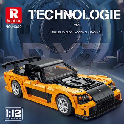 supercar rx7 racing building block model- reobrix 11029 - 1