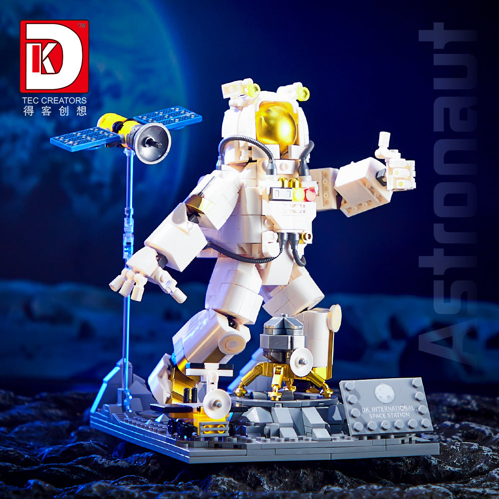 suspended astronaut fly to the moon - 875 pcs | dk 7009 - 2