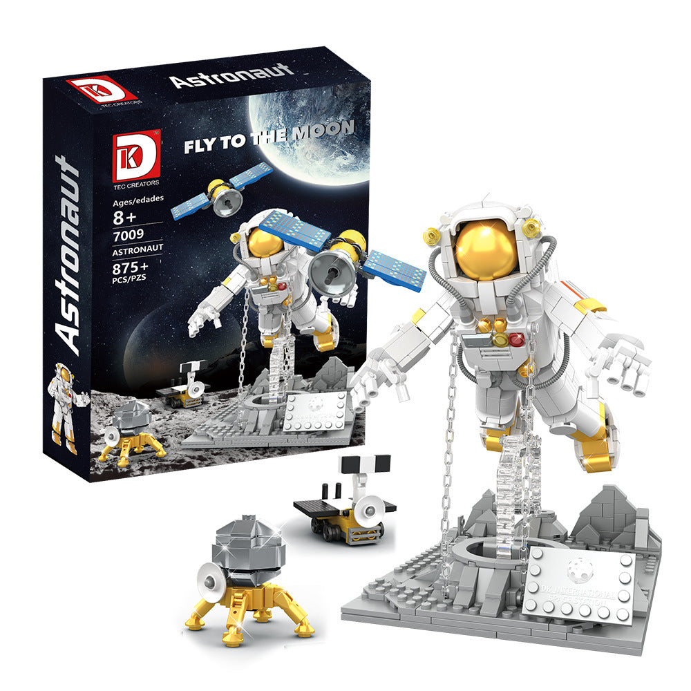 suspended astronaut fly to the moon - 875 pcs | dk 7009 - 5