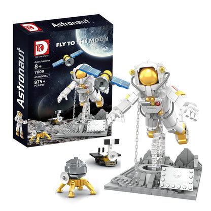 suspended astronaut fly to the moon - 875 pcs | dk 7009 - 5