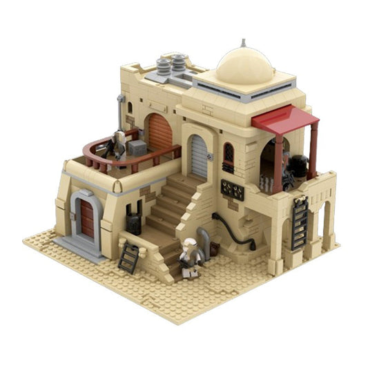 sw tatooine mos eisley villa building set | star wars | moc-138520 - 1