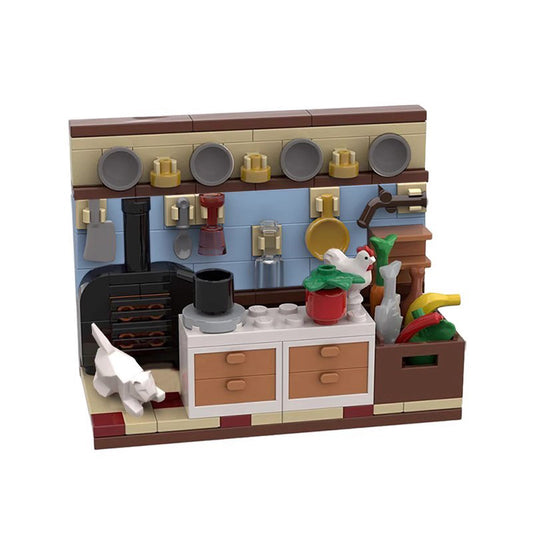 swedish chef's kitchen building set | the muppet show | moc-116474 - 1