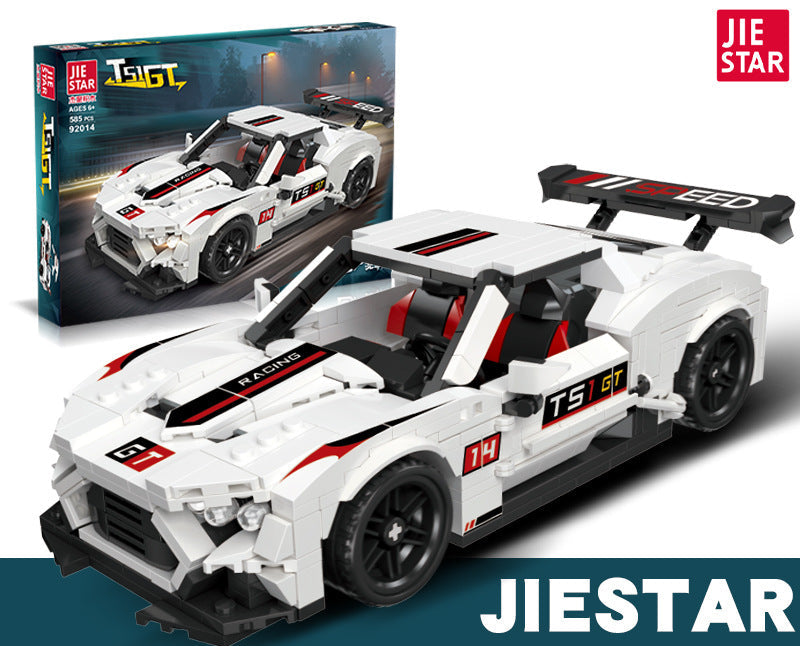 t51gt racing car building set - 585 pcs | jiestar 92014 - 5