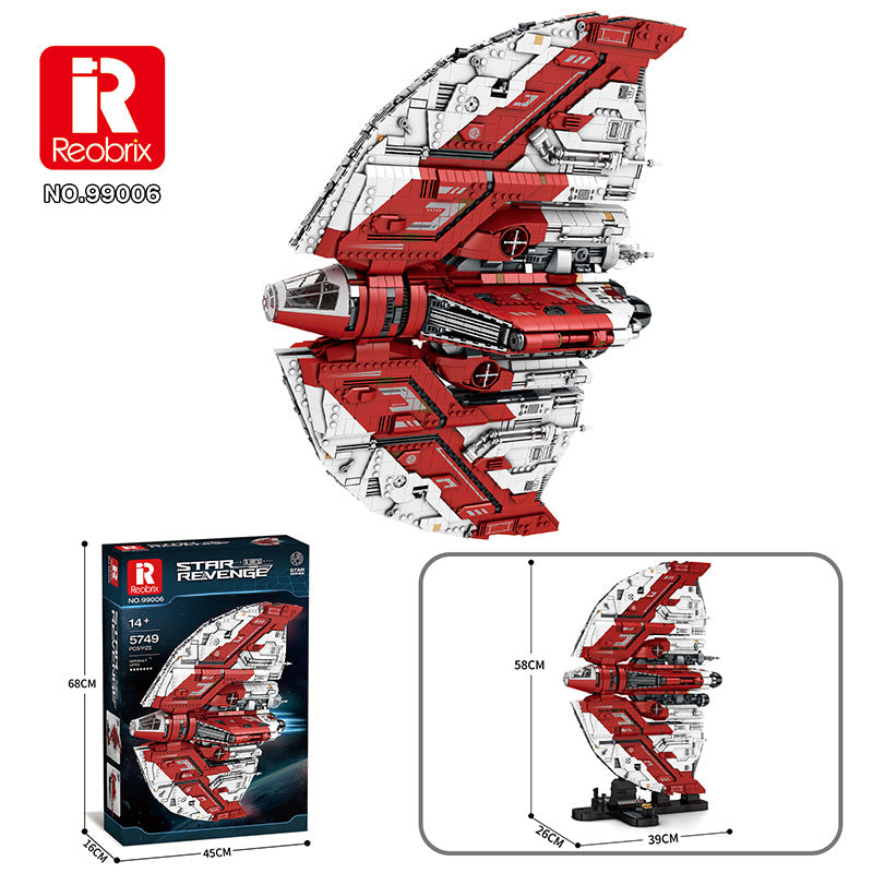 t6-shuttle model building block set - 5749 pcs reobrix 99006 - 6