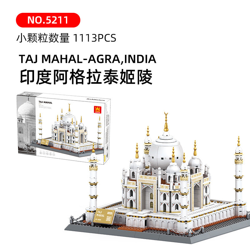 taj mahal, india - building blocks set - wange bricks - 4