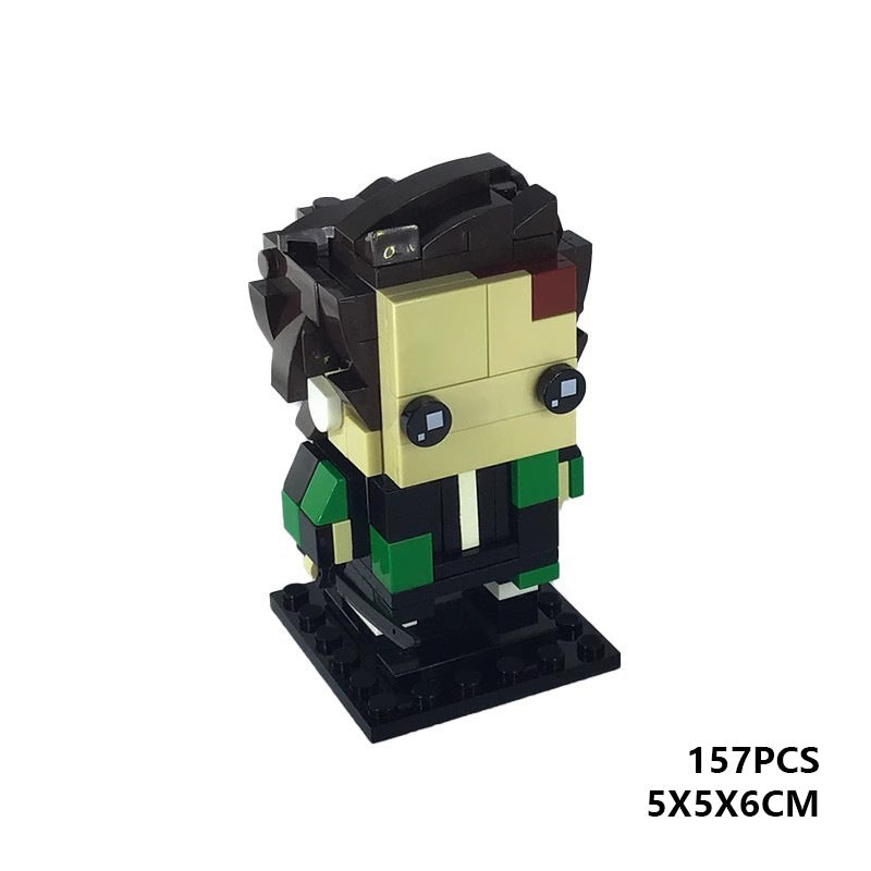 tanjiro kamado brickheadz building set | demon slayer | moc-54814 - 2