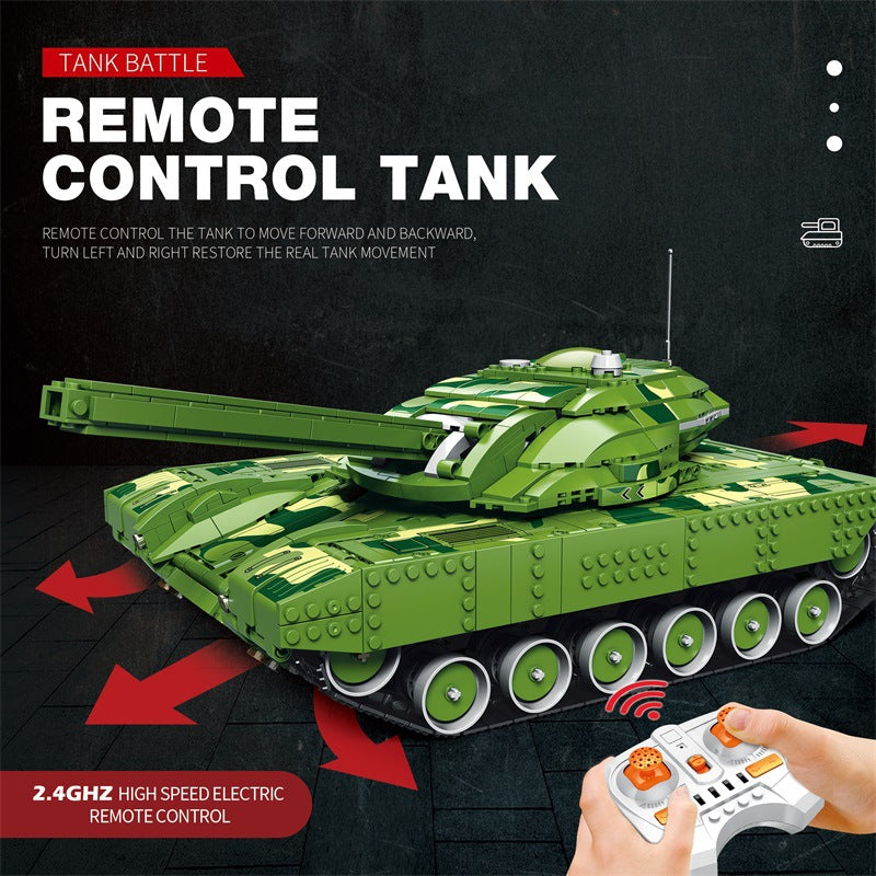 tank battle remote control assembly building blocks set - reobrix - 3