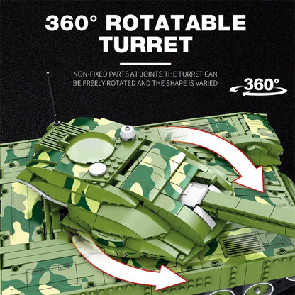 tank battle remote control assembly building blocks set - reobrix - 4