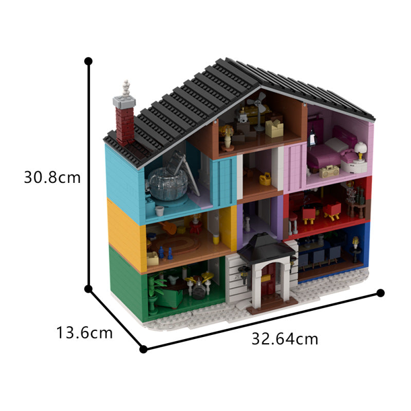 taylor's lover's house building set | lego compatible - 4