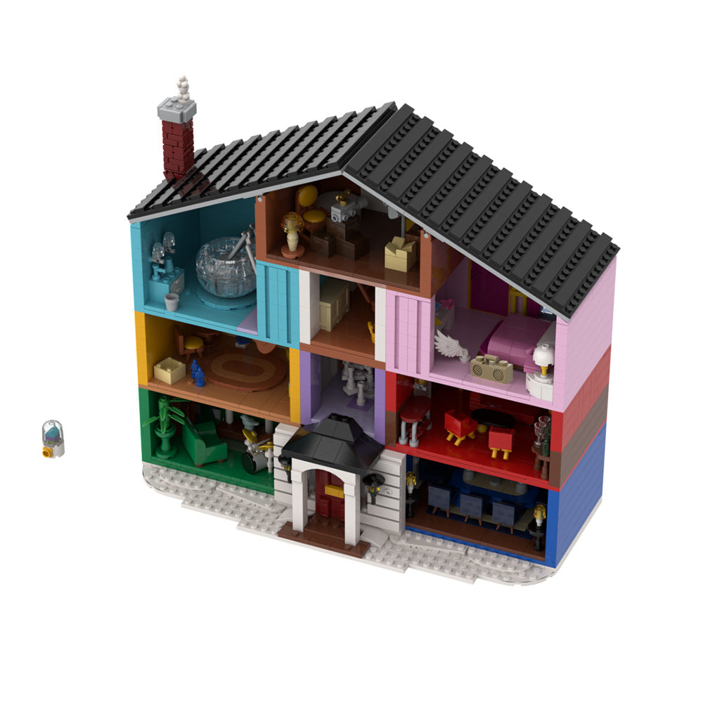 taylor's lover's house building set | lego compatible - 5