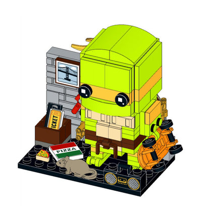 teenage mutant ninja turtles set of four brickheadz | moc-151457 - 2